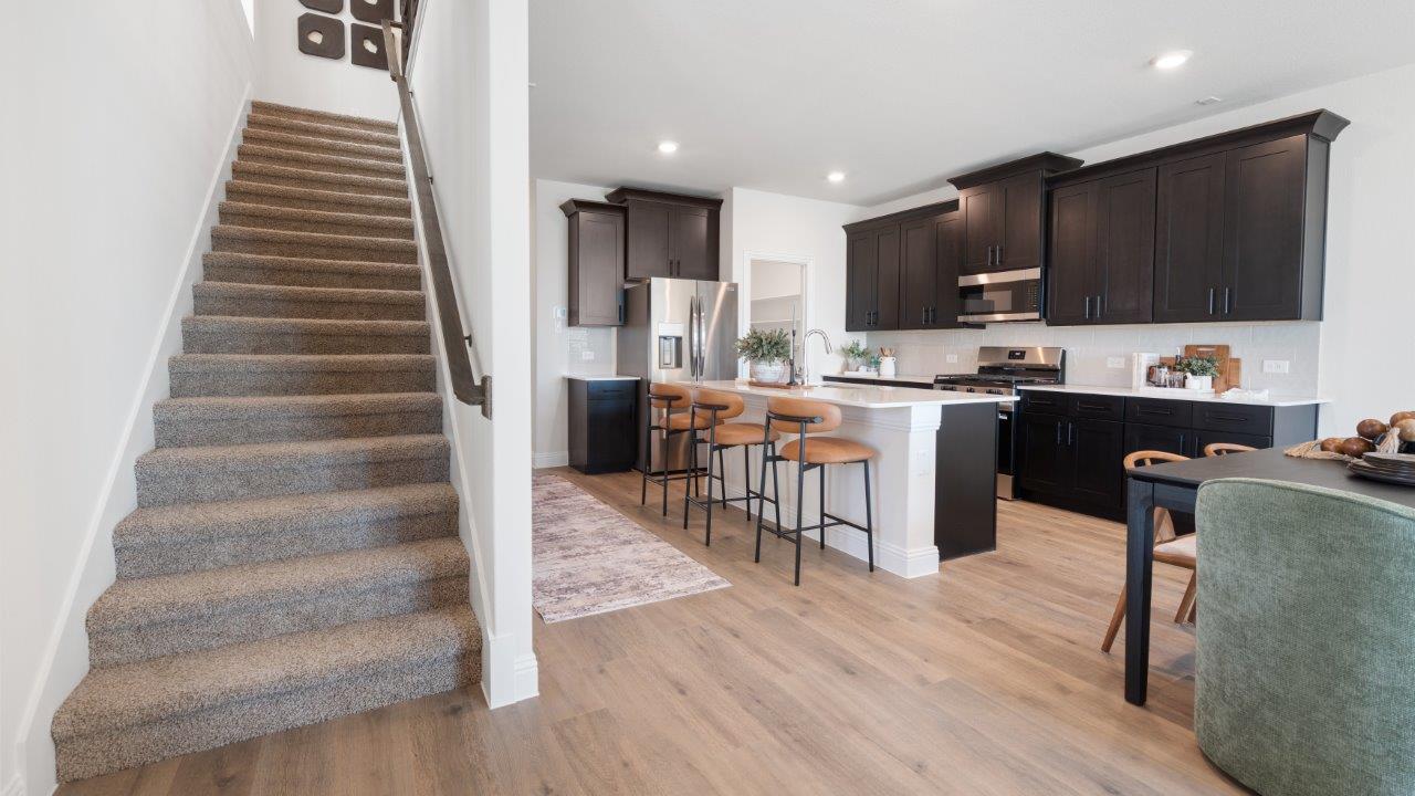 Spacious dining area