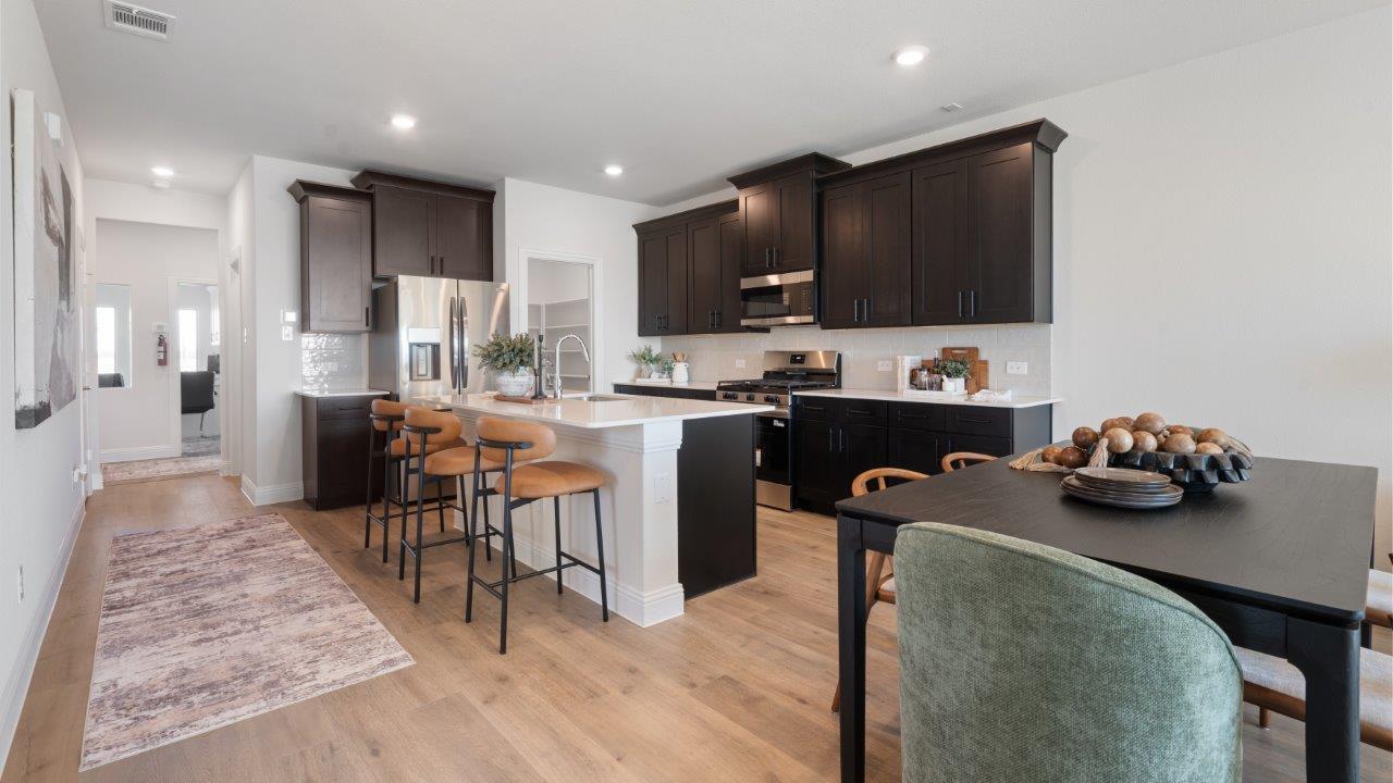 Spacious dining area