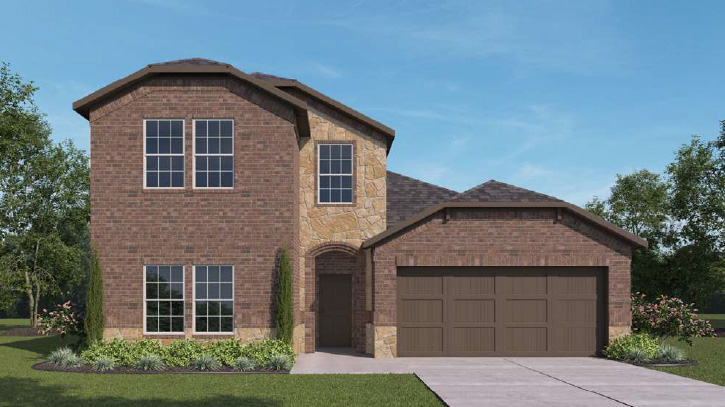 Copaiba two story home with brick exterior