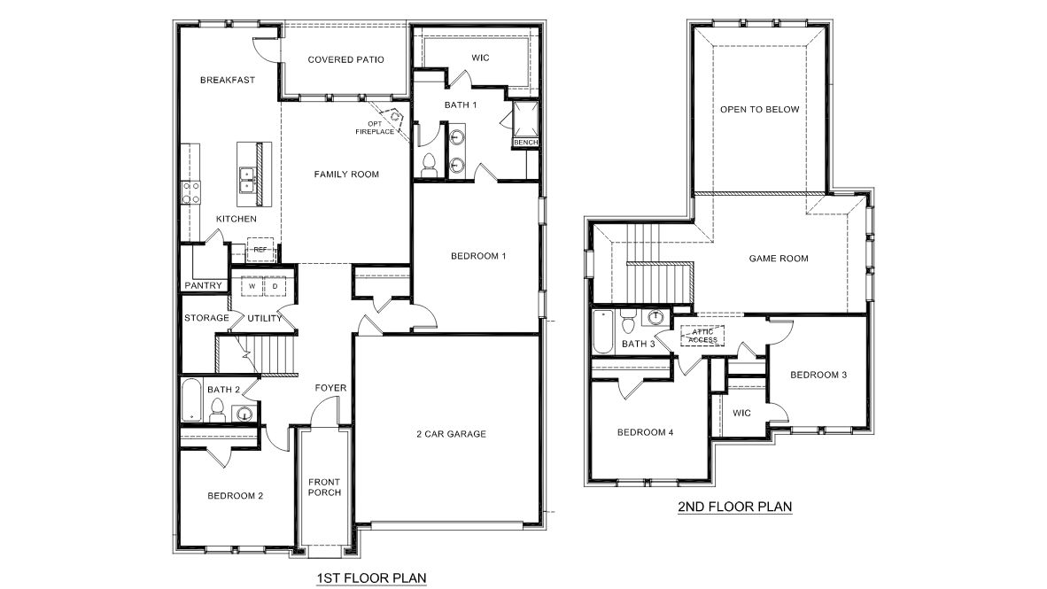 two story house floor plan