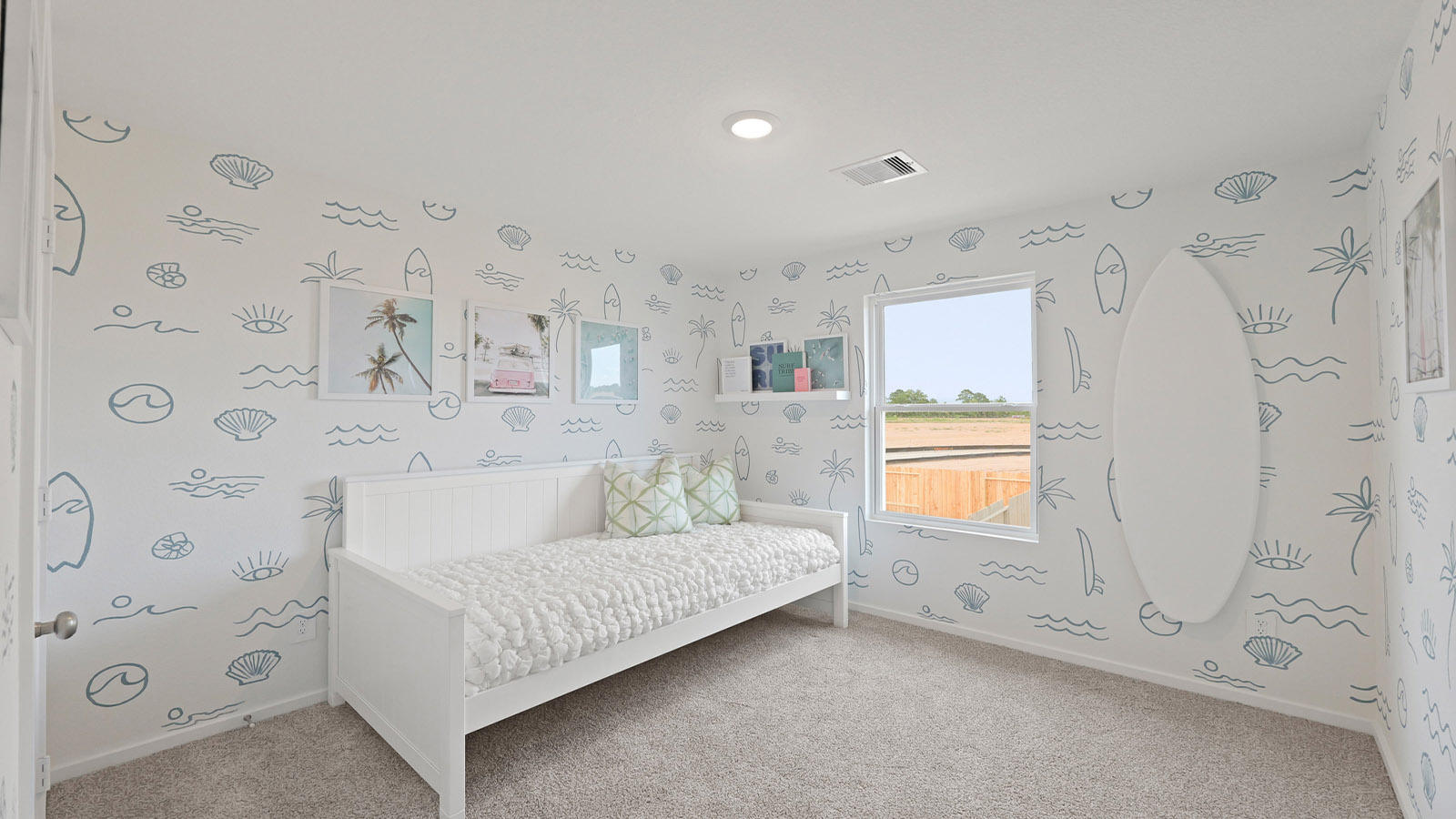 Welcome to the Franklin/T30F Plan, located in California meadows in Arlington Texas. This new home layout offers two classic front exteriors, five bedrooms, two-and-a-half bathrooms, a two-car garage and 1892 square feet of comfortable living.  Step inside The Franklin to find an elongated foyer opening to an open concept living room, kitchen, and dining area. The gourmet kitchen faces the living area so you don't miss a thing while cooking and includes quartz counter tops, stainless-steel appliances and shaker style cabinetry. The main bedroom is located toward the front of the home on the second story and features an attractive attached bathroom with a walk-in shower, quartz countertops, a grand walk-in closet and plenty of storage space.  The second story includes all secondary bedrooms, and two full bathrooms. You'll have carpeted floors in every bedroom and sheet vinyl flooring in your bathrooms and utility room.  Additional features include sheet vinyl flooring in entry, living room, and all wet areas, quartz counter tops in all bathrooms and HOME IS CONNECTED base package. Using one central hub that talks to all the devices in your home, you can control the lights, thermostat and locks, all from your cellular device.  Contact us today and find your home in California Meadows by clicking the text with us button or the request information button.