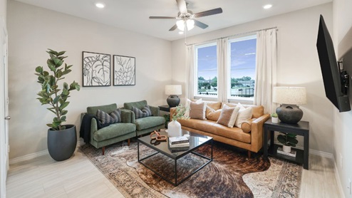 Welcome to Richland Crossing, vibrant new home community in North Richland Hills, Texas, designed for first-time buyers, downsizers, and those seeking a low-maintenance lifestyle without compromising on style, convenience, or connection. With six thoughtfully designed floor plans, these two-story homes range from 1,471+ sq. ft. and offer 3-4 bedrooms, 2.5 baths, and 2-car garages. Featuring open-concept layouts, large windows for natural light, and rear-entry garages, each home is built for comfort and modern living. Plus, smart home technology comes standard, giving you seamless control over lighting, temperature, and security. Located in the highly rated Birdville ISD, Richland Crossing boasts a low 2.2% tax rate and convenient access to State HWY 121 & 820, placing you just 15 minutes from DFW Airport. Whether you’re exploring local parks, dining at trendy restaurants, or commuting across the metroplex, this community offers the perfect balance of suburban charm and city convenience. Find a nest better than the rest at Richland Crossing. Our model home is coming soon, but we’re pre-selling now at Baker Landing’s model home, 7051 Cypress Point Drive.