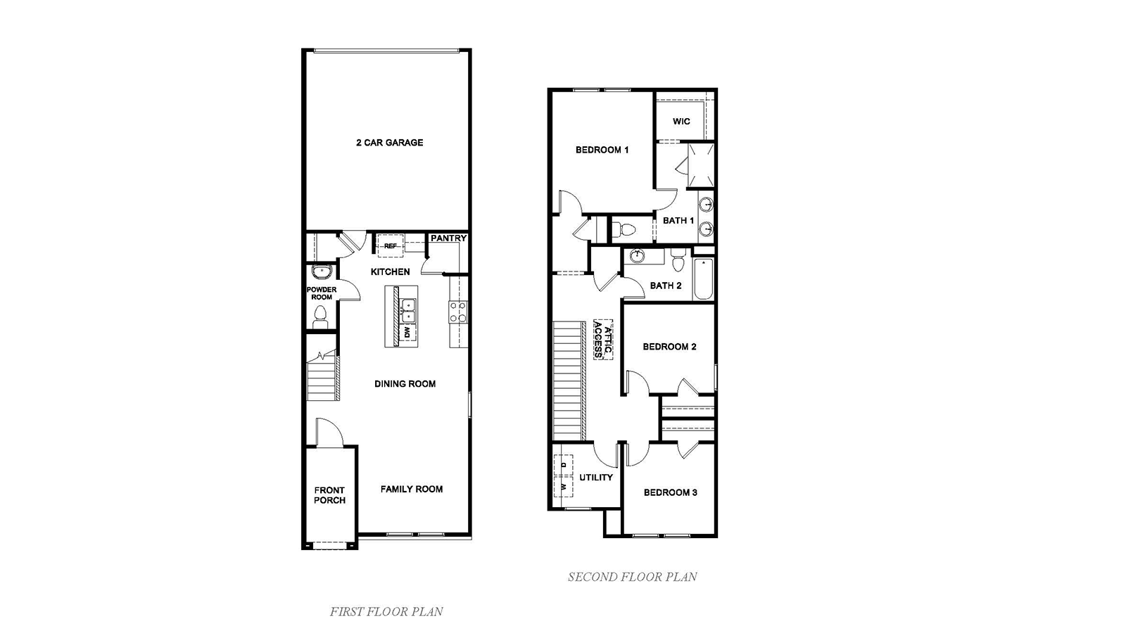 Two story Amadina floor plan image