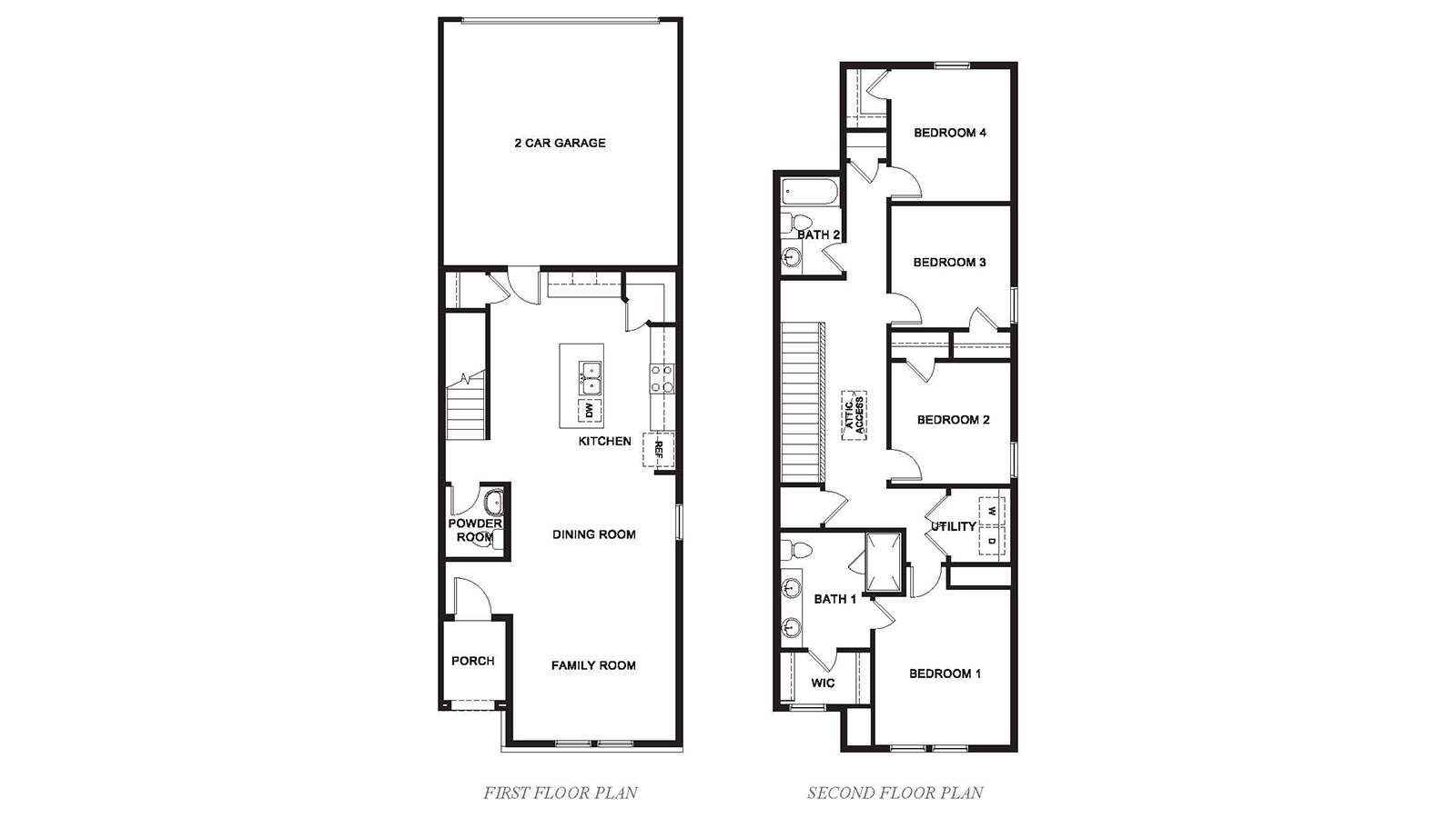 Canary two story floor plan image