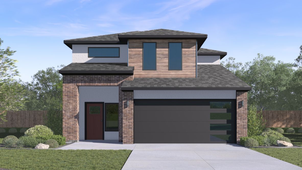 Explore the Hanna, one of our two story floorplans available at The Preserve at forum in Grand Prarie, Texas. This beautiful 2,034 square foot home has 4 bedrooms, 2.5 bathrooms, a gameroom and a 2 car garage.