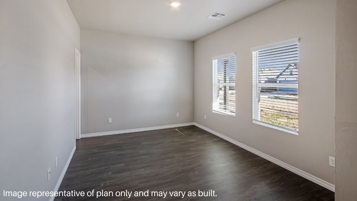 As you enter the home, you will notice the beautiful study by the front of the house. The study has vinyl flooring, two large windows that illuminate the room, and a storage closet. It is the perfect space for an office or library.