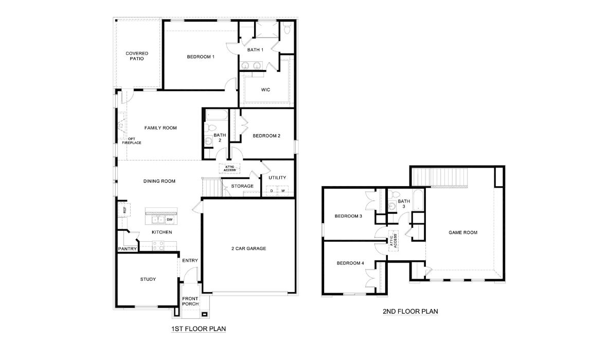 The primary suite on the main level boasts a spacious walk-in closet and a spa-like en-suite bathroom. A second bedroom and bath on the first floor provide flexibility for guests or multi-generational living.