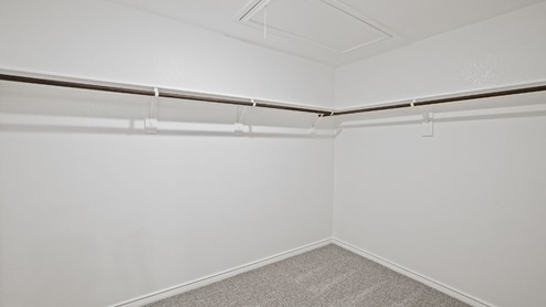 spacious walk in closet