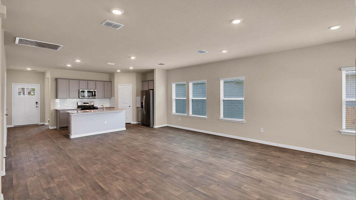Spacious and open living area