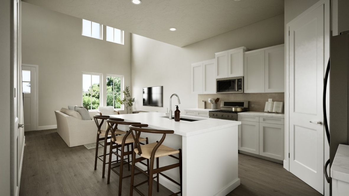 kitchen with island