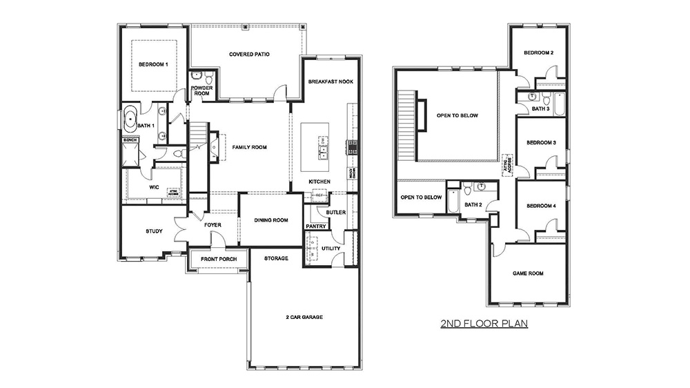 3049 Floor plan image with 2 car garage