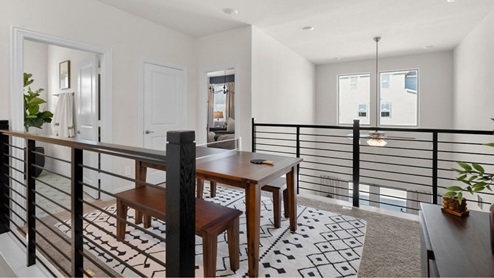 Interior upstairs loft area