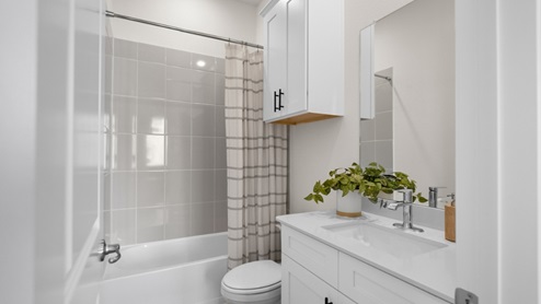 secondary bathroom on first floor