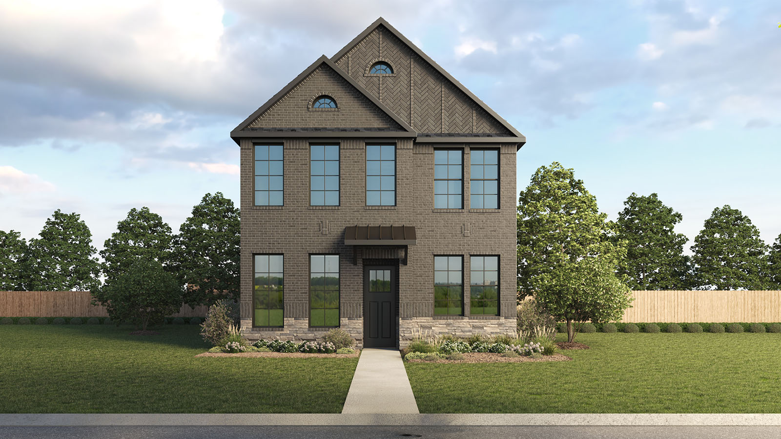 Inside, natural light floods the open-concept living space, highlighting the sleek picture-frame cabinetry, quartz or granite countertops, and stainless steel appliances in the chef-inspired kitchen. The main-floor bedroom with an en-suite bath is perfect for guests, while the second level features a spacious primary suite with a walk-in closet, dual vanity bath, and two additional bedrooms. An open-to-below design creates a grand and airy feel.