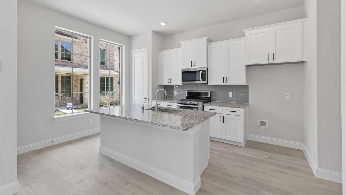 Discover the Bronco Floor Plan at The Avenue in Allen, TX  Step into the Bronco, a spacious and thoughtfully designed 5-bedroom, 3.5-bathroom, 3-story home with 2,246 sq. ft. of modern elegance. The stunning brick façade, oversized windows, and timeless architectural details create unmatched curb appeal. Nestled in The Avenue, this home features a rear-entry garage and a picturesque greenway-facing front, offering a perfect balance of privacy and community.  As you enter, the open-concept living space welcomes you with large windows flooding the home with natural light. The chef’s kitchen boasts picture-frame cabinetry, quartz or granite countertops, and stainless steel appliances, seamlessly flowing into the family room. A main-floor bedroom with a full bath is perfect for guests or extended family.  On the second floor, you’ll find the primary bedroom with a full study or additional bedroom, a game room, and an impressive open-to-below design. The third floor offers secluded privacy for the primary suite, separating the additional three bedrooms all to the top floor.  Located in top-rated Allen ISD, this smart home offers quick access to major highways. Plus, residents will soon enjoy a vibrant outdoor plaza with a food hall, water features, and a container park—the ideal place to live, work, and play!