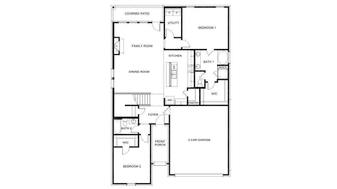 Modern open-concept living room with cozy fireplace, large windows offering natural light, and wood-look flooring. The space features a contemporary staircase with sleep railing leading to an upper loft area, and a view of the bright kitchen with white cabinetry, stainless steel appliances, and a spacious island.