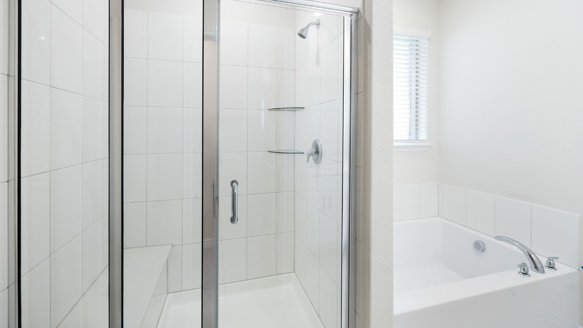 Bathroom 1 with shower & tub