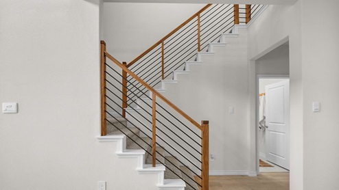 Interior upstairs loft next to staircase
