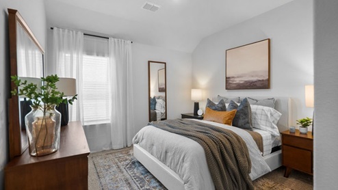 Interior bedroom with window