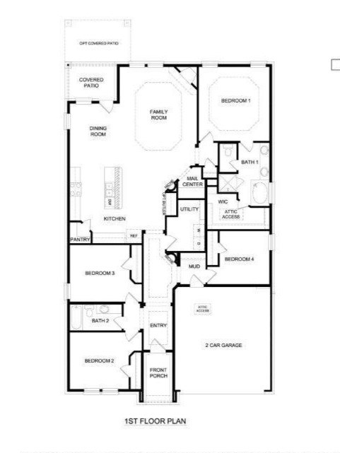Floor plan one story