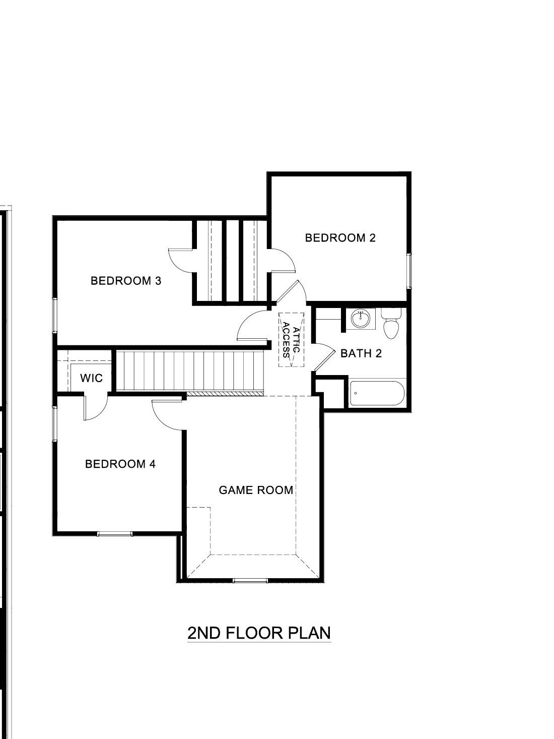 X30 Hanna second story floorplan image