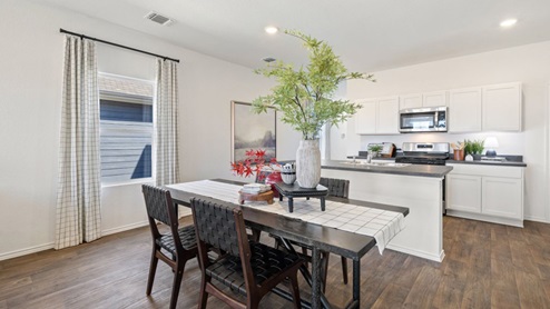 Kitchen and dining ara