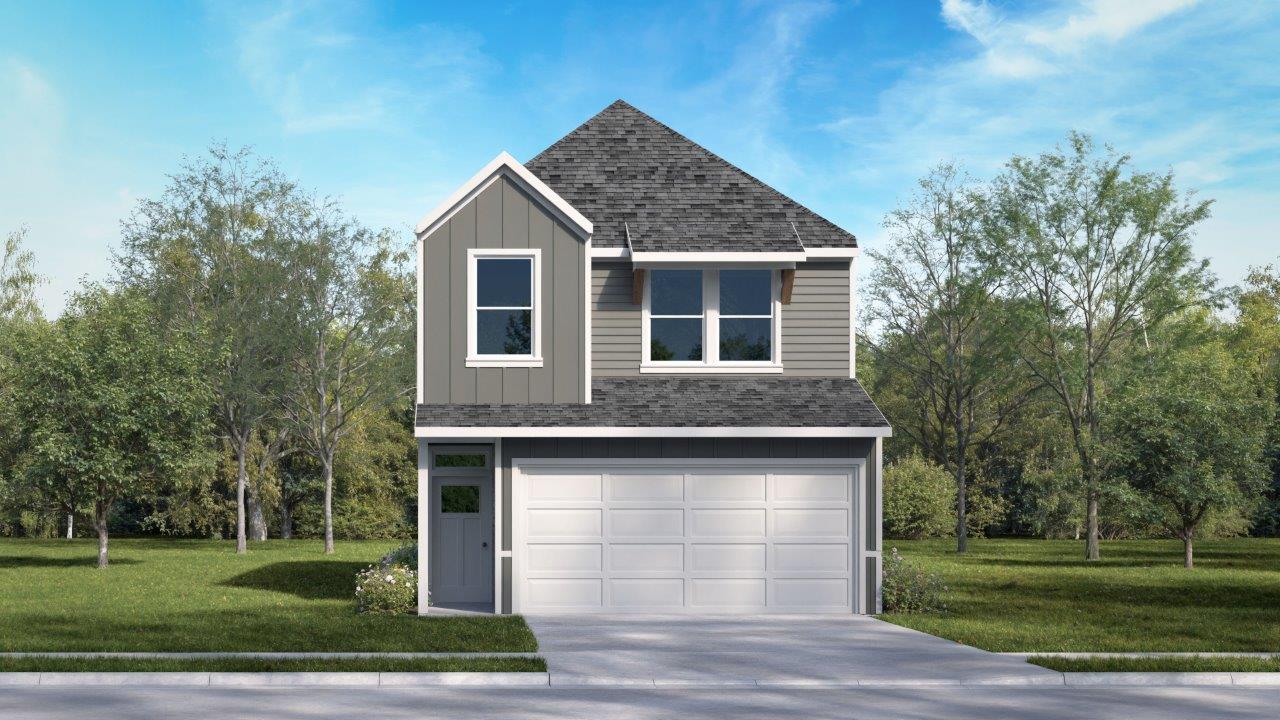exterior two-story home