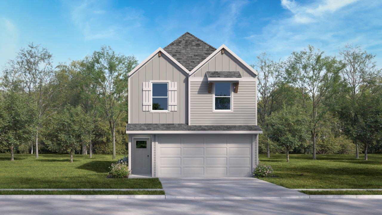 Naples plan elevation B two-story home