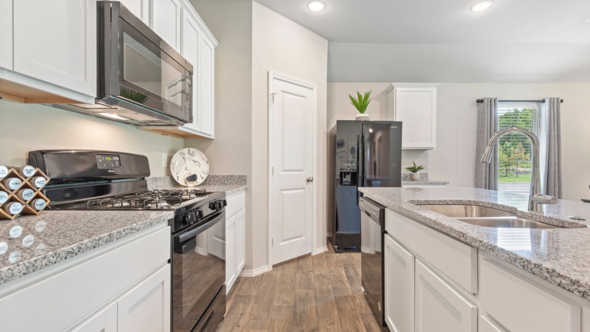 Welcome to the Brook Chase community in Broken Arrow, Oklahoma, where the Elgin floor plan epitomizes modern comfort and style. As you stroll down the streets lined with brick or brick and rock exterior elevations, you'll feel right at home in this friendly neighborhood.  The Elgin offers 1614 square feet of well-designed living space, featuring 4 bedrooms and 2 bathrooms, making it perfect for families seeking both functionality and charm. Step inside and be greeted by an open-concept layout, where the kitchen seamlessly overlooks the combination living and dining area.  Designed for both aesthetics and practicality, the kitchen boasts painted cabinetry, granite countertops, and luxury vinyl wood flooring. Meanwhile, the primary and secondary bathrooms feature timeless subway tile surround, creating a spa-like atmosphere for your daily routines. With carpeted floors in the bedrooms, comfort is never compromised.  Retreat to the primary bedroom, where relaxation awaits. Enjoy the convenience of an attached bathroom with a walk-in closet, double vanity, and a separate toilet for added privacy. Say goodbye to morning sink-sharing woes - the Elgin ensures ample space for everyone to get ready with ease.  Don't miss your chance to make the Elgin your new home in the Brook Chase community. Contact us today to schedule a tour and discover why this floor plan is the perfect blend of style and functionality for your family's needs. Your dream home awaits!