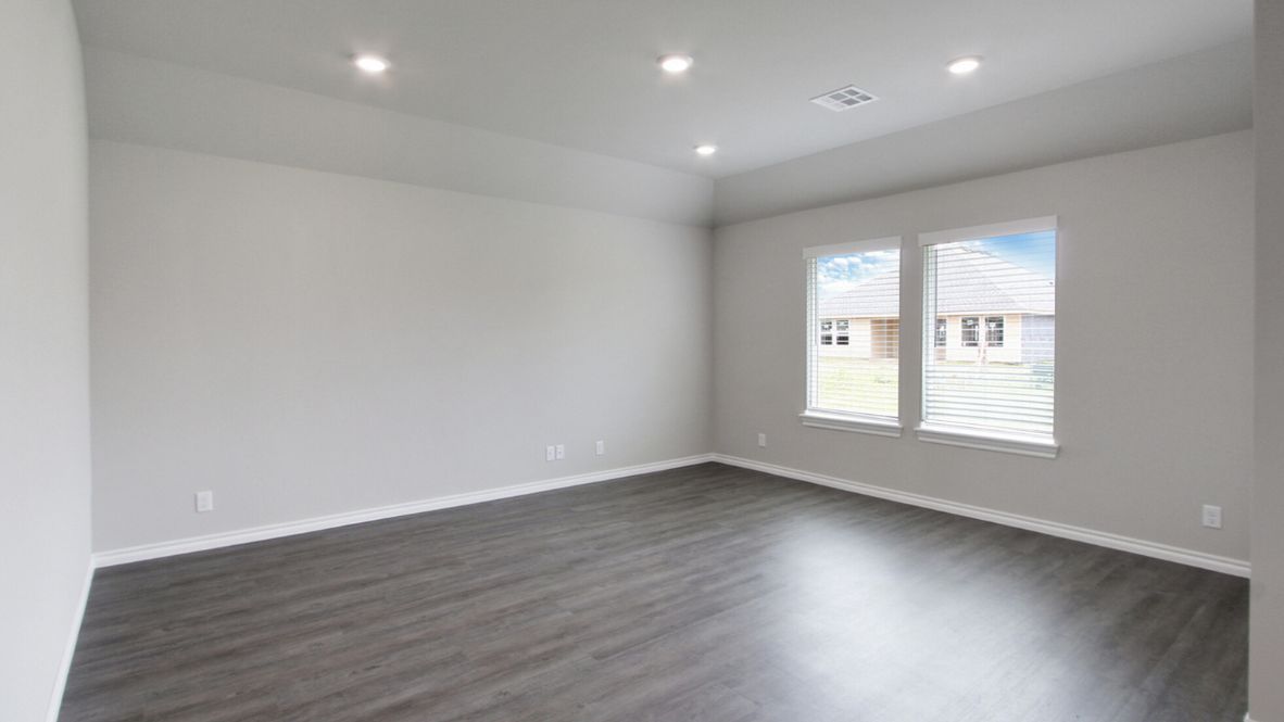 Welcome to the Denton floor plan, where modern charm meets cozy elegance in the heart of The Conrad Village Community, nestled in scenic Bixby, Oklahoma. This one-story haven offers 3 bedrooms, 2 baths, and a generous 1575 square feet of living space, perfect for those seeking a warm and inviting retreat.  From the outside, admire the traditional brick or brick and rock exterior, exuding timeless allure and modern curb appeal. Step inside to discover an open concept layout that effortlessly combines style and functionality. The kitchen features painted white shaker-style cabinets, granite countertops, and stainless steel appliances, creating a welcoming atmosphere that overlooks the dining area and living room, ideal for gatherings and entertaining.  As you explore further, you'll find comfort in every corner. Sink your feet into plush carpeting in the bedrooms, while the main living areas and halls boast durable luxury vinyl wood flooring, adding a touch of rustic charm to your everyday life. Indulge in the luxury of the primary suite, complete with a dual vanity, huge walk-in closet, separate water closet, and a large walk-in shower, ensuring your comfort and convenience.  Experience the convenience of smart home features included in every Denton floor plan. Schedule a tour today and discover your perfect blend of modern luxury and cozy warmth at The Conrad Village Community in Bixby, Oklahoma.