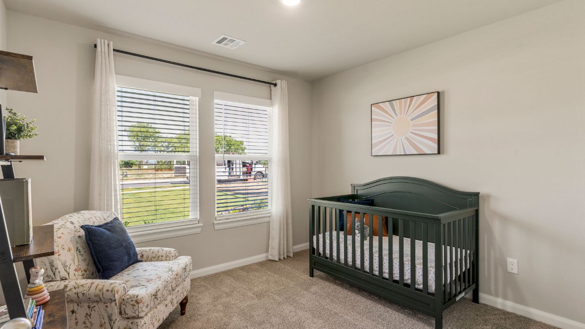 Welcome to Hawks Landing, where the Dean floor plan sets the standard for luxury and comfort in our prestigious new home community. From its grand brick and rock exterior to its professionally landscaped yard adorned with a mature tree in the front, this home boasts curb appeal that leaves a lasting impression.  Step inside to discover an inviting haven adorned with grand ceilings and an abundance of natural light that fills the space. The gourmet kitchen is a chef's dream, featuring white painted shaker style cabinets, granite countertops, and a generously-sized island perfect for hosting holiday gatherings or casual meals with loved ones. Indulge in luxury with luxury vinyl wood-look flooring throughout, offering both durability and timeless appeal. Retreat to the spa-like bathrooms, featuring a lavish walk-in shower with a full glass enclosure and 12x24 timeless marble tile surrounds in all showers.  Enjoy outdoor living to the fullest with a covered patio perfect for relaxing and entertaining. Plus, experience the convenience of smart home features and the sustainability of energy-efficient systems, ensuring your home is both technologically advanced and environmentally friendly.  Don't miss the opportunity to make the Dean floor plan your own. Contact us today and embark on the journey to your dream home in Hawks Landing.