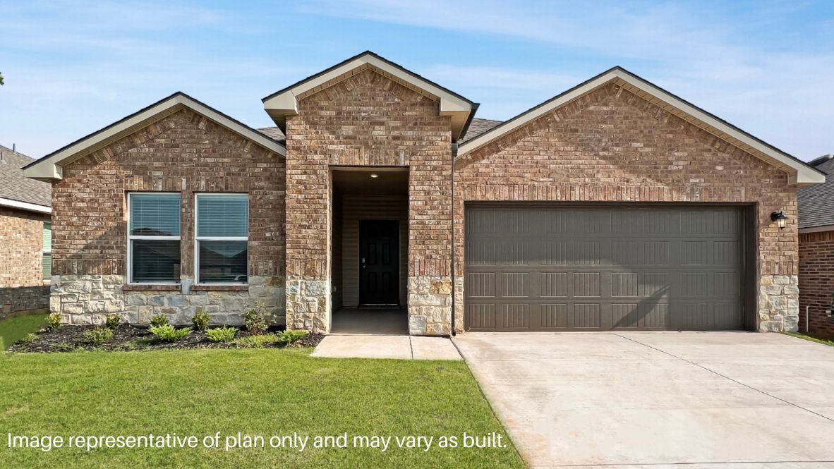 street view of the Elgin plan by D.R. Horton with crisp front elevation