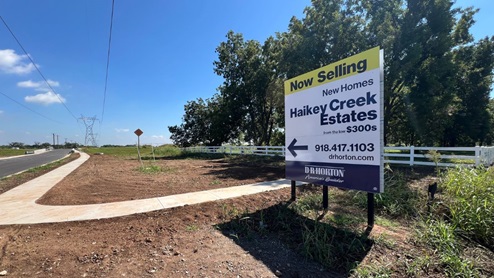 Exterior of community entrance sign