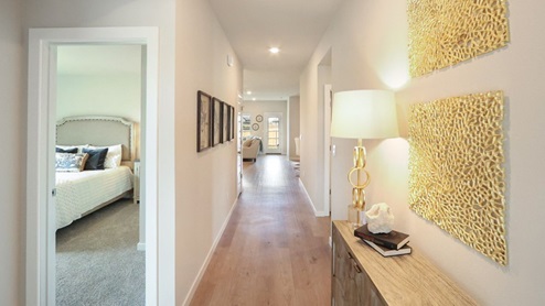 Interior of entryway looking into the home