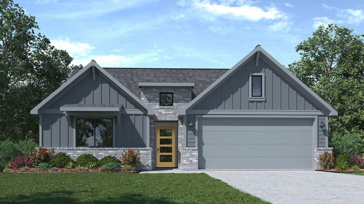 Cali Plan, Bixby, OK, Rowan Grove By D.R. Horton 4 Bed, 2 Bath, 2 Garage, 1 Story street view