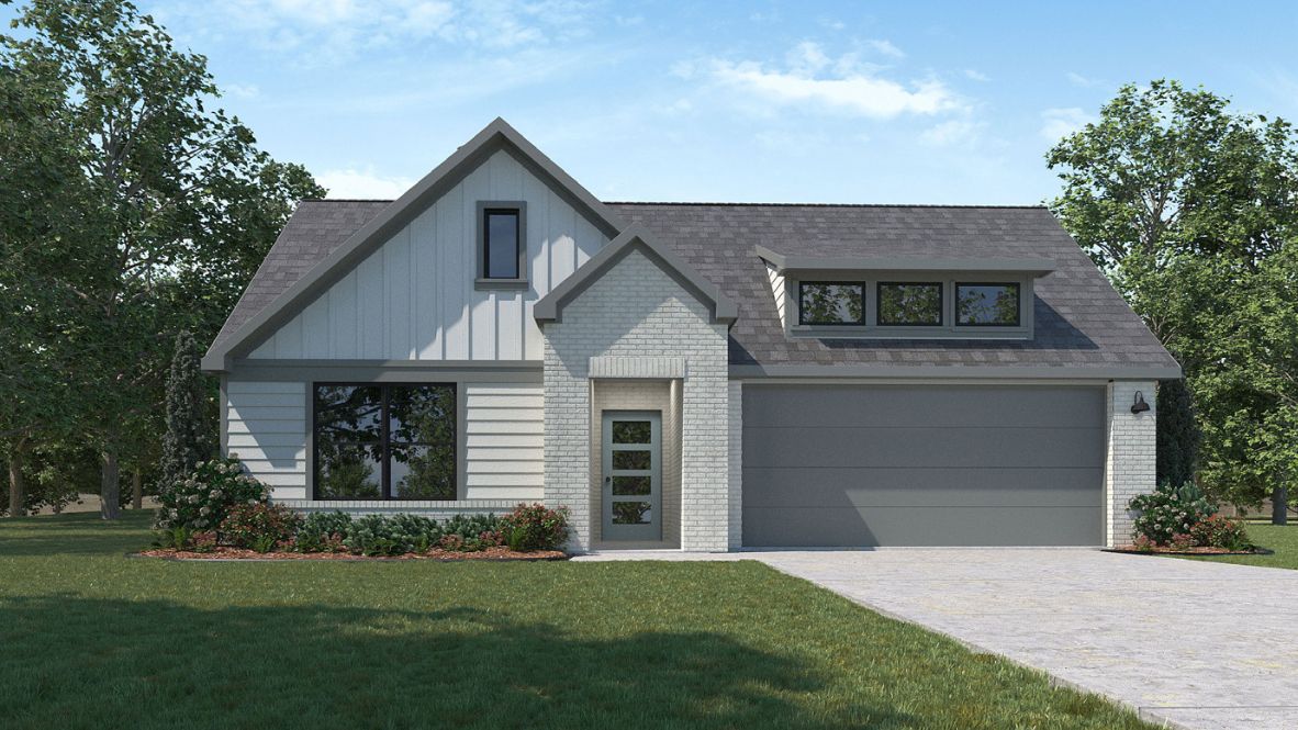 The Justin floor plan, Rowan Grove in Bixby, Oklahoma 5 bed, 3 bath, 2-car garage, 1 story