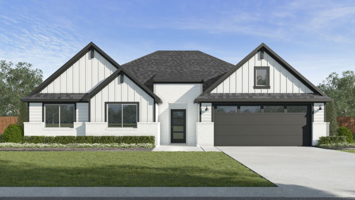 The Irving floor plan, Rowan Grove in Bixby, Oklahoma 5 bed, 3 bath, 2-car garage, 1 story