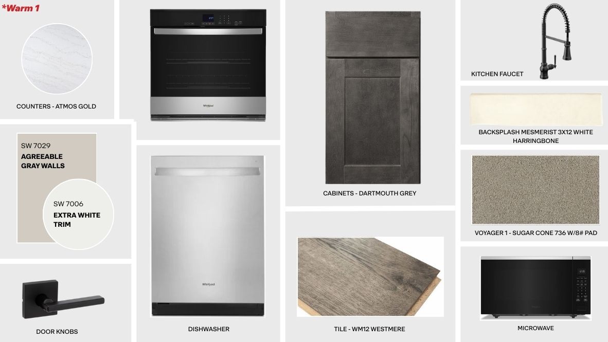 warm 1 bed kitchen bath