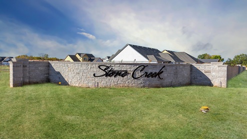 Exterior of community entrance sign