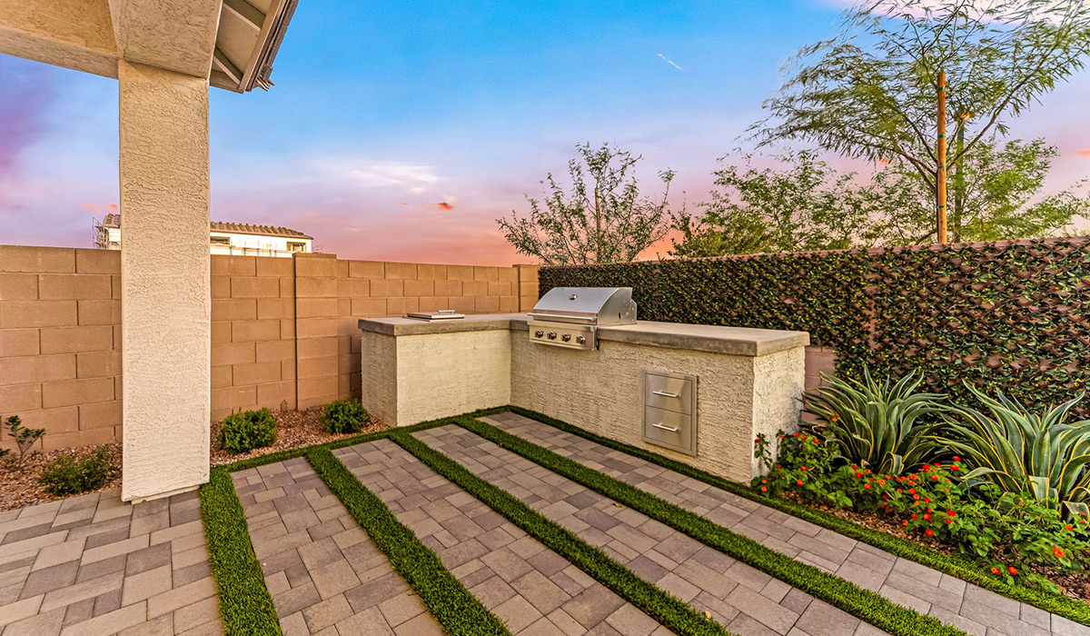 Discover new homes within the only gated community in Gladden Farms. Coronet at Gladden Farms, a premier D.R. Horton community where modern living meets the scenic charm of Marana, Arizona. Coronet offers residents the perfect blend of small-town warmth and modern amenities. Surrounded by 830 acres of green space, 28 parks, and 19 playgrounds, this gated community is designed for families who value both comfort and outdoor adventure.  Residents of Coronet at Gladden Farms enjoy exclusive amenities such as a sparkling community pool, jacuzzi, fitness center, and a clubhouse complete with a BBQ area and patio. The community also offers walking trails, a dog park, and playgrounds, making it the ideal environment for families and active lifestyles. Each home is thoughtfully designed with high-end finishes, including quartz countertops, wood-look luxury vinyl plank flooring, tile roofs, Spanish Lace stucco exteriors and beautifully landscaped front yards with auto drip irrigation. Additionally, all homes feature covered front porches and back patios, perfect for enjoying the stunning Arizona sunsets and monsoons.  Coronet at Gladden Farms is built with a commitment to energy efficiency and sustainability. Each home meets the DOE Zero Energy Ready Home standards, meaning they are constructed to be so energy-efficient that a renewable energy system could offset most or all of the home's annual energy use. These homes include advanced features such as tankless water heaters, energy-efficient LED lighting, and high-performance insulation, ensuring lower utility costs and a reduced environmental footprint. The Home is Connected Smart Home package, which includes a smart thermostat, video doorbell, keyless entry, a Wi-Fi-enabled garage door opener, and much more, provides modern convenience and enhanced security.  Living in Coronet at Gladden Farms means being part of a thriving community with easy access to shopping, dining, and recreation. The greater Gladden Farms area is equipped with amenities like a splashpad, soccer fields, and the Paws & Claws Dog Park. Families will appreciate being part of the Marana Unified School District, with Gladden Farms Elementary nearby and a new K-8 school opening in 2025.  Beyond the community, residents can explore the natural beauty of the area with proximity to Picacho Peak State Park, Tortolita Mountain Park, and Saguaro National Park, offering endless opportunities for hiking, cycling, and wildlife viewing. Experience the perfect blend of comfort, convenience, and community at Coronet at Gladden Farms—where new homes, energy efficiency, and a vibrant lifestyle await.