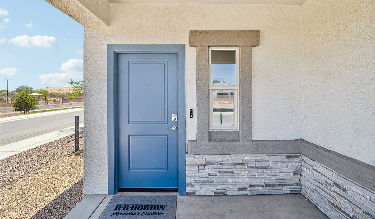 Discover new homes within the only gated community in Gladden Farms. Coronet at Gladden Farms, a premier D.R. Horton community where modern living meets the scenic charm of Marana, Arizona. Coronet offers residents the perfect blend of small-town warmth and modern amenities. Surrounded by 830 acres of green space, 28 parks, and 19 playgrounds, this gated community is designed for families who value both comfort and outdoor adventure.  Residents of Coronet at Gladden Farms enjoy exclusive amenities such as a sparkling community pool, jacuzzi, fitness center, and a clubhouse complete with a BBQ area and patio. The community also offers walking trails, a dog park, and playgrounds, making it the ideal environment for families and active lifestyles. Each home is thoughtfully designed with high-end finishes, including quartz countertops, wood-look luxury vinyl plank flooring, tile roofs, Spanish Lace stucco exteriors and beautifully landscaped front yards with auto drip irrigation. Additionally, all homes feature covered front porches and back patios, perfect for enjoying the stunning Arizona sunsets and monsoons.  Coronet at Gladden Farms is built with a commitment to energy efficiency and sustainability. Each home meets the DOE Zero Energy Ready Home standards, meaning they are constructed to be so energy-efficient that a renewable energy system could offset most or all of the home's annual energy use. These homes include advanced features such as tankless water heaters, energy-efficient LED lighting, and high-performance insulation, ensuring lower utility costs and a reduced environmental footprint. The Home is Connected Smart Home package, which includes a smart thermostat, video doorbell, keyless entry, a Wi-Fi-enabled garage door opener, and much more, provides modern convenience and enhanced security.  Living in Coronet at Gladden Farms means being part of a thriving community with easy access to shopping, dining, and recreation. The greater Gladden Farms area is equipped with amenities like a splashpad, soccer fields, and the Paws & Claws Dog Park. Families will appreciate being part of the Marana Unified School District, with Gladden Farms Elementary nearby and a new K-8 school opening in 2025.  Beyond the community, residents can explore the natural beauty of the area with proximity to Picacho Peak State Park, Tortolita Mountain Park, and Saguaro National Park, offering endless opportunities for hiking, cycling, and wildlife viewing. Experience the perfect blend of comfort, convenience, and community at Coronet at Gladden Farms—where new homes, energy efficiency, and a vibrant lifestyle await.