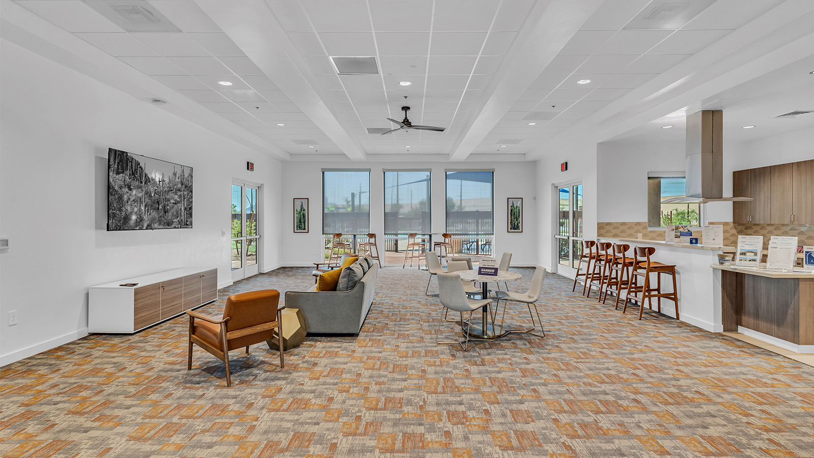 Introducing The Grace at Coronet at Gladden Farms in Marana, Arizona – a spacious 1,965 sq. ft. two-story home that combines modern living with the charm of a vibrant community.  As you enter through the welcoming front porch, the entryway leads you into the open layout of the main floor. Here, the great room seamlessly connects to the dining area and kitchen, creating a perfect space for family gatherings and entertaining. The kitchen is equipped with modern appliances and ample storage space, making meal preparation and entertaining a pleasure.  The main floor also features a convenient powder room for guests, as well as direct access to the two-car garage, enhancing the home’s practicality.  Heading upstairs, you’ll find the homes private quarters. The primary suite offers a peaceful retreat, complete with a generously sized bedroom, a large walk-in closet, and an en-suite bathroom with walk-in shower. The upper level also includes three additional bedrooms, a full bathroom, and a centrally located utility room for added convenience. A versatile loft area provides additional living space that can be customized to suit your family’s needs.  The Grace is designed with energy efficiency in mind and features a tankless water heater, energy-efficient LED lighting, and high-performance insulation, helping to lower utility costs.  Living at Coronet at Gladden Farms means enjoying a community that values both comfort and outdoor adventure. With access to 830 acres of green space, parks, playgrounds, and exclusive amenities like a sparkling pool, fitness center, and clubhouse, this community is perfect for families and active lifestyles.