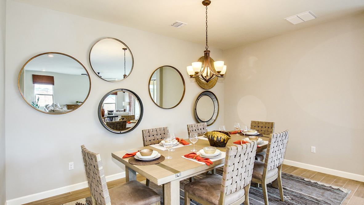 Welcome to The Citrine, a spacious single-story new home located in the Sycamore Vista. With 2,577 square feet of well-planned living space, this home offers four bedrooms, three bathrooms, and a dedicated study, making it ideal for families who value both space and convenience.  As you enter through the inviting covered porch, you’re greeted by a bright and airy entryway that flows into the heart of the home. The expansive great room, dining area, and kitchen are thoughtfully connected, creating an ideal space for entertaining or enjoying time with family. The kitchen features a large island, quartz countertops, and Shaker-style cabinetry. A spacious pantry and modern stainless-steel appliances ensure your kitchen is both functional and stylish.  The Citrine’s layout includes a generously sized primary bedroom, carefully positioned for privacy at the rear of the home. This room features a large walk-in closet and an en-suite bathroom with luxurious super shower. The additional three bedrooms are well-sized and located in separate areas of the home, ensuring privacy and easy access to two more full bathrooms.  One of the highlights of The Citrine is its versatile study, which can be used as a home office, media room, or extra bedroom for guests. The large laundry room, conveniently situated near the bedrooms, adds to the home’s practicality.  The covered patio, accessible from the great room, offers a perfect spot for outdoor living, where you can enjoy Arizona’s beautiful weather throughout the year. Whether you’re hosting a barbecue or simply relaxing, this outdoor space enhances the home’s appeal.  Designed with energy efficiency and modern living in mind, The Citrine includes smart home technology ensuring comfort and sustainability. Large windows throughout the home allow natural light to brighten every corner.  The Citrine combines style, comfort, and practicality, making it a perfect place to call home in one of Vails’s most sought-after communities.