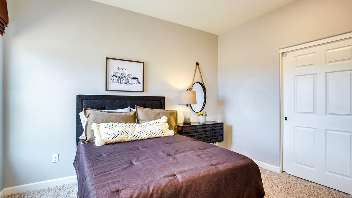 Welcome to The Citrine, a spacious single-story new home located in the Sycamore Vista. With 2,577 square feet of well-planned living space, this home offers four bedrooms, three bathrooms, and a dedicated study, making it ideal for families who value both space and convenience.  As you enter through the inviting covered porch, you’re greeted by a bright and airy entryway that flows into the heart of the home. The expansive great room, dining area, and kitchen are thoughtfully connected, creating an ideal space for entertaining or enjoying time with family. The kitchen features a large island, quartz countertops, and Shaker-style cabinetry. A spacious pantry and modern stainless-steel appliances ensure your kitchen is both functional and stylish.  The Citrine’s layout includes a generously sized primary bedroom, carefully positioned for privacy at the rear of the home. This room features a large walk-in closet and an en-suite bathroom with luxurious super shower. The additional three bedrooms are well-sized and located in separate areas of the home, ensuring privacy and easy access to two more full bathrooms.  One of the highlights of The Citrine is its versatile study, which can be used as a home office, media room, or extra bedroom for guests. The large laundry room, conveniently situated near the bedrooms, adds to the home’s practicality.  The covered patio, accessible from the great room, offers a perfect spot for outdoor living, where you can enjoy Arizona’s beautiful weather throughout the year. Whether you’re hosting a barbecue or simply relaxing, this outdoor space enhances the home’s appeal.  Designed with energy efficiency and modern living in mind, The Citrine includes smart home technology ensuring comfort and sustainability. Large windows throughout the home allow natural light to brighten every corner.  The Citrine combines style, comfort, and practicality, making it a perfect place to call home in one of Vails’s most sought-after communities.