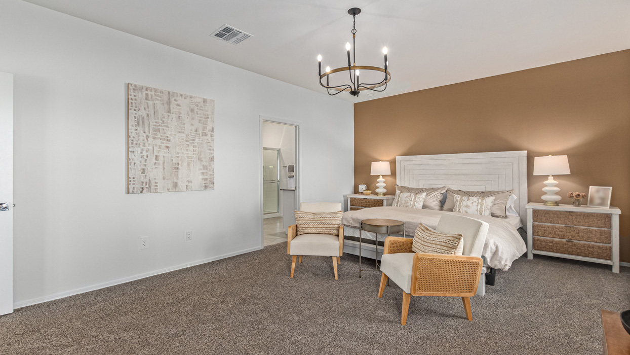 Welcome to the Kingston, a premier new home design situated in the picturesque Sycamore Vista community in Vail, Arizona. With an expansive 2,051 square feet of living space, this single-story home offers four bedrooms, two bathrooms, and a two-three car garage.  As you step inside, you are greeted by an inviting entryway that flows seamlessly into a heart of the home. The open-concept kitchen, equipped with a center island, modern appliances, and ample pantry space, makes it ideal for culinary adventures. Adjacent to the kitchen, the dining room offers easy access to the covered patio, where you can enjoy outdoor dining or simply relax in the tranquility of your private backyard.  The Kingston’s thoughtful layout ensures that every bedroom offers comfort and privacy. The primary suite, located at the rear of the home, features a large walk-in closet and an en-suite bathroom. The additional bedrooms are thoughtfully arranged to provide flexibility, whether you need a guest room, home office, or space for hobbies.  The Kingston is built with a focus on energy efficiency, featuring top-of-the-line insulation, energy-efficient appliances, and a smart home package that includes an automated thermostat, keyless entry, a Wi-Fi-enabled garage door opener, and more. This modern home not only offers comfort but also provides peace of mind with its energy-saving features and enhanced security systems.  Residents of Sycamore Vista enjoy a harmonious blend of rural tranquility and convenient urban access. With proximity to outdoor attractions like Coronado National Forest and Colossal Cave Mountain Park, as well as nearby schools and major employers, Sycamore Vista provides a unique living experience where nature and modern living coexist.  The Kingston at Sycamore Vista is more than just a house—it's a place to create lasting memories and live your best life.  *Images shown are for reference only. They depict the sales model home and may not represent the actual home.