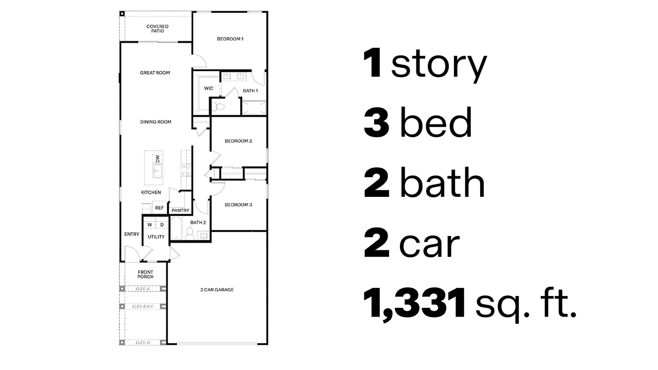 Amber Plan H30A Floor Plan