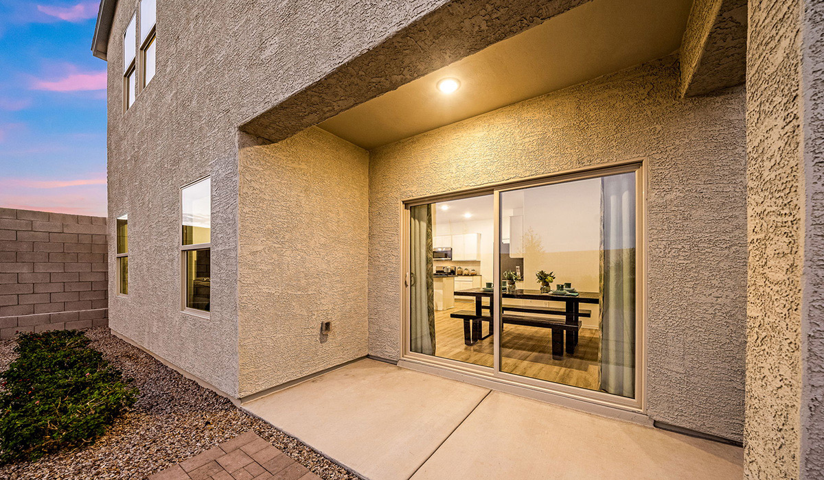 Introducing The Kate, a spacious two-story new home located in the Mesquite neighborhood at Saguaro Bloom, one of Marana's premier communities. This residence, offering 2,264 square feet of living space, is designed to accommodate a variety of lifestyles, with four bedrooms and two and a half bathrooms.  As you enter through the welcoming front porch, you’re immediately drawn into an expansive and open living area. The great room, which flows effortlessly into the dining area and kitchen, serves as the heart of the home, making it perfect for gatherings and everyday living. The kitchen is both functional and stylish, featuring a central island, quartz countertops, and Shaker-style cabinetry. A pantry provides additional storage, keeping your kitchen organized.  Upstairs, The Kate continues to impress with a layout that emphasizes comfort and convenience. The primary bedroom is a peaceful getaway, complete with a walk-in closet and ensuite bathroom. The additional three bedrooms are generously sized and share access to a full bathroom. A dedicated loft provides a flexible space that can be used as a play area, media room, or home office.  The home also includes a powder room on the main level, perfect for guests, and a large utility room upstairs, adding practicality to the daily routine. The covered patio extends your living space outdoors, ideal for enjoying the beautiful Arizona weather.  Built with modern living in mind, The Kate has energy-efficient features, ensuring comfort and sustainability for years to come. Large windows throughout the home allow natural light to brighten every corner, creating a warm and inviting atmosphere.  Situated within the vibrant Saguaro Bloom community, residents have access to many amenities, including swimming pools, walking trails, and parks.   *Images shown are for reference only. They depict the sales model home and may not represent the actual home.