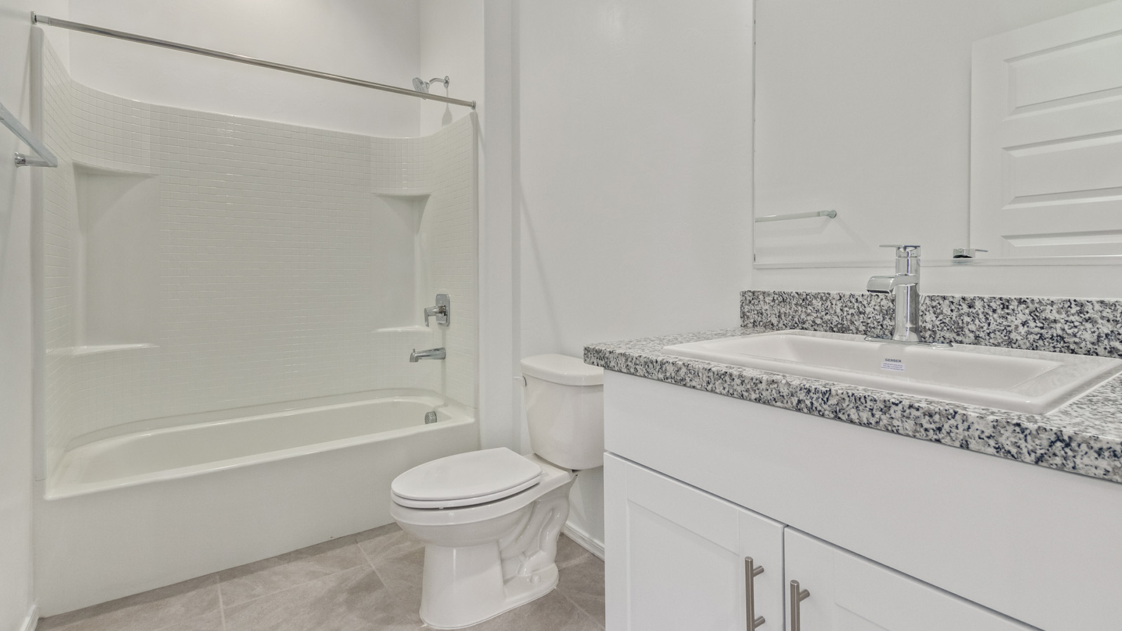 Welcome to The Madison, a generously sized two-story home located in the Mesquite neighborhood of Saguaro Bloom. With 2,522 square feet of living space, this home is designed to accommodate a variety of lifestyles, featuring five bedrooms and three full bathrooms.  As you step into the charming front porch, you are greeted by a spacious and open floor plan that seamlessly connects the main living areas. The great room serves as the central hub of the home, flowing into a dining area and modern kitchen area. The kitchen features a large central island, quartz countertops, Shaker-style cabinetry, walk-in pantry, and ample storage for all your culinary needs.  The first floor also includes a guest bedroom and a full bathroom, offering convenience and flexibility for visitors or family members.   Upstairs, The Madison continues to impress with a thoughtful layout that includes four additional bedrooms. The primary bedroom offers plenty of space ensuite a private bathroom and large walk-in closet. The loft area provides an additional living space that can be used as a game room, media center, or study, adding versatility to the home’s design.  A covered patio extends your living space outdoors, making it the perfect spot for enjoying the Arizona weather, whether you’re hosting a gathering or relaxing in the evening. The two-car garage provides ample space for vehicles and additional storage.  The Madison is equipped with modern, energy-efficient features and smart home technology, ensuring a comfortable and sustainable lifestyle for years to come. Large windows throughout the home allow natural light to fill the space, creating a warm and welcoming atmosphere.  Located in the vibrant Saguaro Bloom community, The Madison offers access to a wide range of amenities, including swimming pools, walking trails, parks, and more. This home combines style, comfort, and functionality, making it an excellent choice for those looking to settle in Marana.