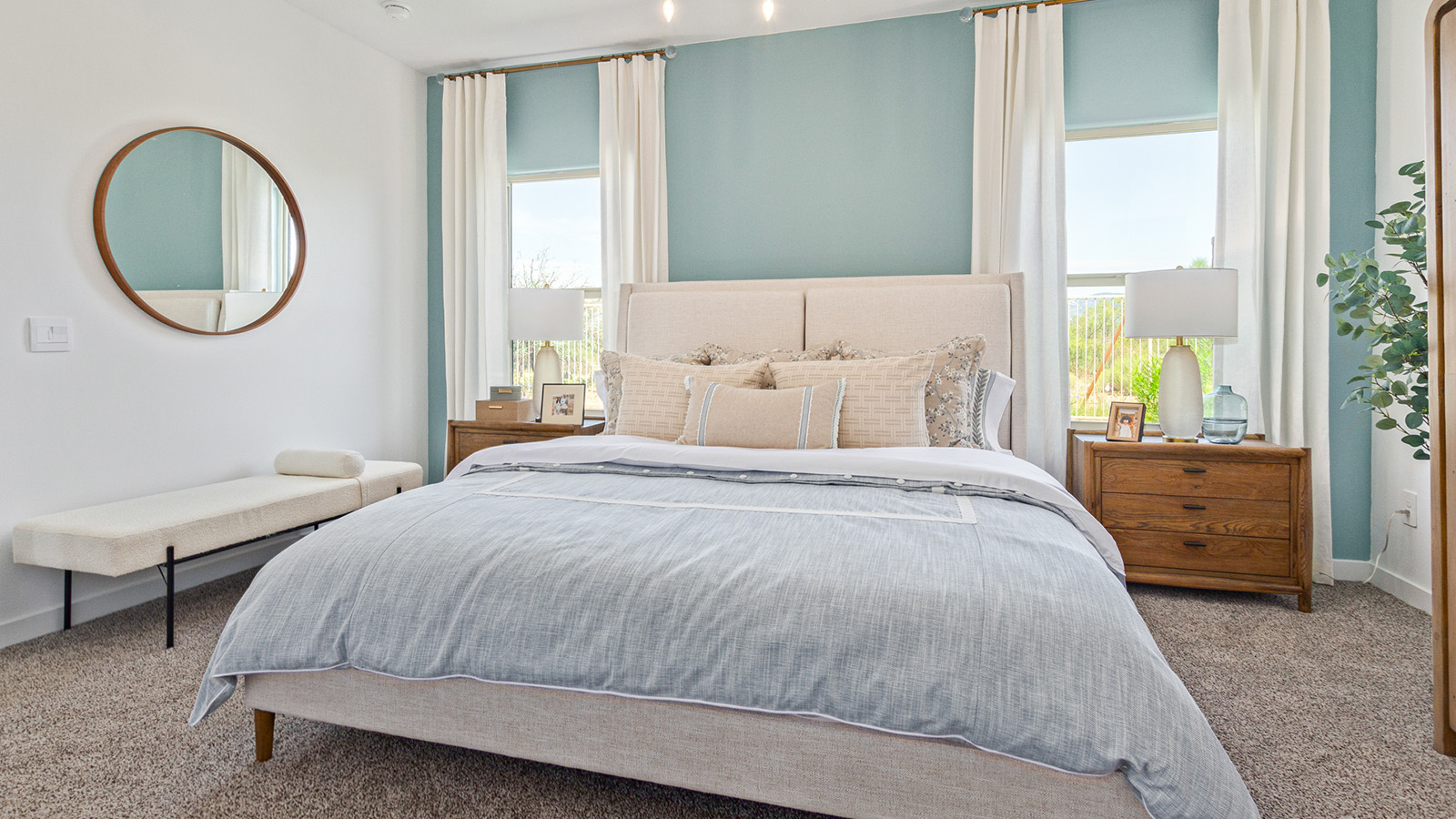 Welcome to The Gaven plan, a spacious single-story within Saguaro Bloom, where modern living meets the serene beauty of the Arizona landscape. This thoughtfully crafted layout offers 1,815 square feet of well-designed living space, featuring four bedrooms and two full bathrooms, perfect for families who value both comfort and style.  As you enter the home, you’ll be greeted by a bright and airy entryway that seamlessly transitions into the heart of the home. The open layout connects the great room, dining area, and kitchen area. The kitchen is a culinary haven, equipped with state-of-the-art appliances, a spacious pantry, and elegant quartz countertops that extend to a large island, perfect for meal prep or casual dining.  The primary suite, nestled at the rear of the home, offers a peaceful retreat with a generously sized walk-in closet and a luxurious en-suite bathroom. The additional three bedrooms are strategically placed to provide privacy and convenience, making them perfect for children, guests, or even a home office. Outside, the covered patio extends your living space, ideal for enjoying Arizona’s stunning sunsets. The front yard is fully landscaped and equipped with an auto drip irrigation system, ensuring your home’s curb appeal is maintained with ease.  Each home within Saguaro Bloom, is outfitted with D.R. Horton’s Home is Connected® Smart Home package, featuring a smart thermostat, video doorbell, keyless entry, and Wi-Fi-enabled garage door opener. Energy efficiency is a cornerstone of the design, with features like spray foam insulation, tankless water heater, and LED lighting, all contributing to long-term savings and environmental sustainability.  Saguaro Bloom is a vibrant community with a wealth of amenities, from scenic walking trails to pools and playgrounds, ensuring that there’s always something for everyone. Embrace the lifestyle you’ve always dreamed of in The Gaven — a perfect blend of comfort, convenience, and Arizona charm.  *Images shown are for reference only. They depict the sales model home and may not represent the actual home.