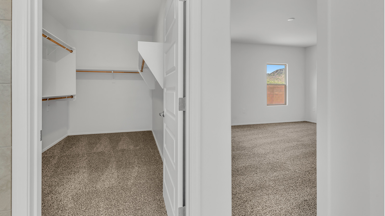 Welcome to The Citrine, a spacious single-story new home located in the tranquil Cholla Ridge neighborhood of Saguaro Bloom. With 2,577 square feet of well-planned living space, this home offers four bedrooms, three bathrooms, and a dedicated study, making it ideal for families who value both space and convenience.  As you enter through the inviting covered porch, you’re greeted by a bright and airy entryway that flows into the heart of the home. The expansive great room, dining area, and kitchen are thoughtfully connected, creating an ideal space for entertaining or simply enjoying time with family. The kitchen is a chef's dream, featuring a large island, granite countertops, and Shaker-style cabinetry in double espresso. A spacious pantry and modern stainless steel gas appliances ensure that this kitchen is both functional and stylish.  The Citrine’s layout includes a generously sized primary bedroom, carefully positioned for privacy at the rear of the home. This room features a large walk-in closet and an en-suite bathroom with dual executive-height vanities and a luxurious super shower. The additional three bedrooms are well-sized and located in separate areas of the home, ensuring privacy and easy access to two more full bathrooms.  One of the highlights of The Citrine is its versatile study, which can be used as a home office, library, media room, or extra bedroom depending on your needs. The large laundry room, conveniently situated near the bedrooms, adds to the home’s practicality.  The covered patio, accessible from the great room, offers a perfect spot for outdoor living, where you can enjoy Arizona’s beautiful weather throughout the year. Whether you’re hosting a barbecue or simply relaxing, this outdoor space enhances the home’s appeal.  Designed with energy efficiency and modern living in mind, The Citrine includes eco-friendly features and smart home technology, ensuring comfort and sustainability. Large windows throughout the home allow natural light to brighten every corner, creating a warm and welcoming atmosphere.  Located within the exclusive Cholla Ridge neighborhood at Saguaro Bloom, residents of The Citrine enjoy a range of premium features, including beautiful 12x24” tile flooring, gourmet kitchens, and 10’ ceilings in select homes. The community offers access to two pools, walking trails, parks, and more, all set against the picturesque backdrop of the Tucson Mountains.  The Citrine combines style, comfort, and practicality, making it a perfect place to call home in one of Marana’s most sought-after communities.